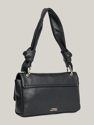 Pushlock Leather kabelka – Tommy Hilfiger, Černá barva Ženy