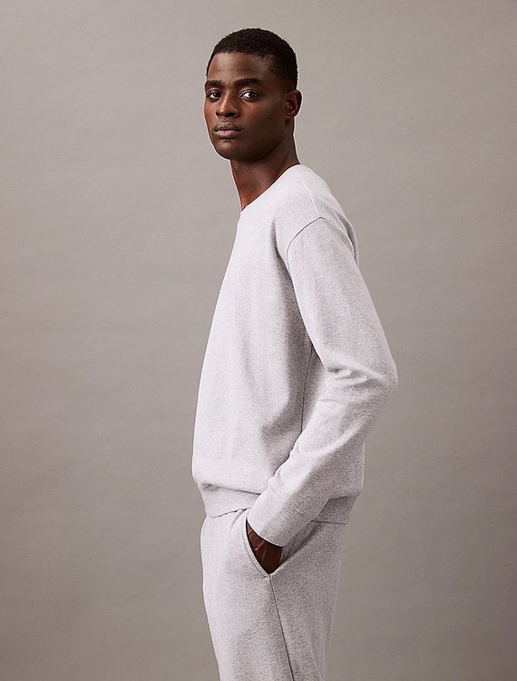 Modern Terry mikina Šedá barva Muži