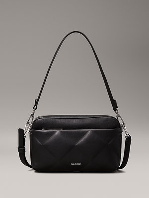 Calvin Klein Jeans – Diamond Quilt crossbody, Černá barva