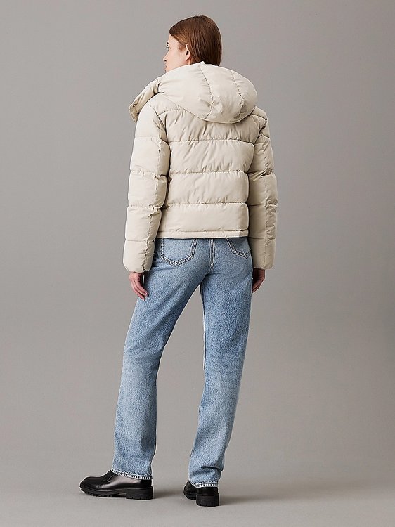 Matte Monologo bunda – Calvin Klein Jeans, Béžová, Krémová barva Ženy