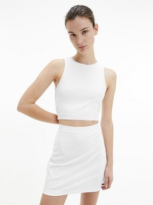 Calvin Klein Jeans – Jersey top, Bílá barva