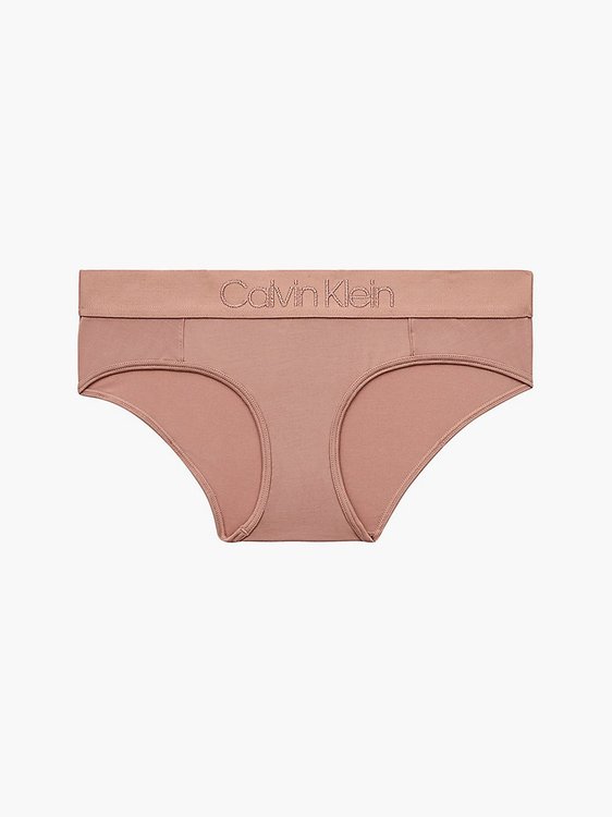 Calvin Klein Underwear – Tonal Logo Hipstery, Béžová barva
