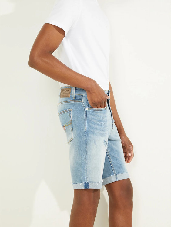 Módní Slim šortky, Modrá barva, 2022