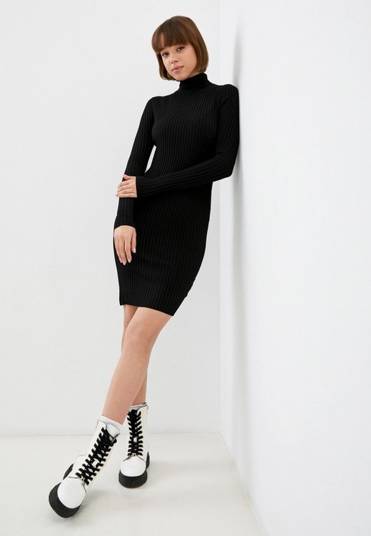 Módní Metallic šaty, Černá barva, 2022