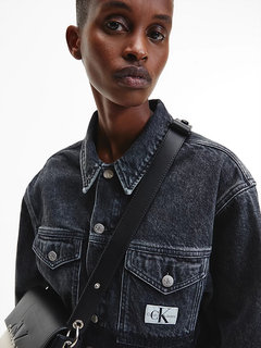 Černá barva, Cropped denim bunda