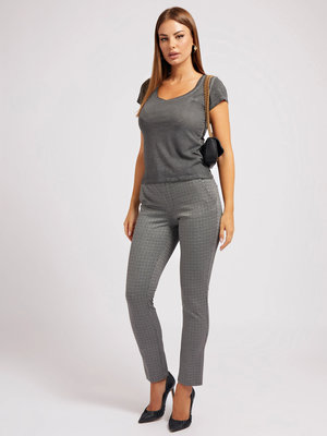 Script logo tričko – Guess, Šedá barva Ženy