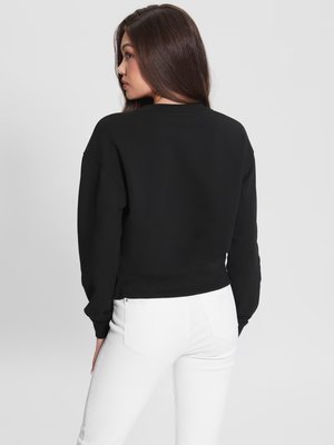 Crystal Mesh mikina – GUESS, Černá barva Ženy