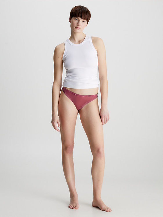 Bottom's Up Refresh tanga Růžová barva Ženy