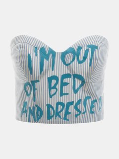 GUESS, Modrá barva Out Of Bed top