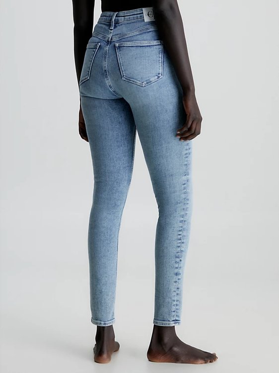 High Rise Skinny jeany – Calvin Klein Jeans, Modrá barva Ženy