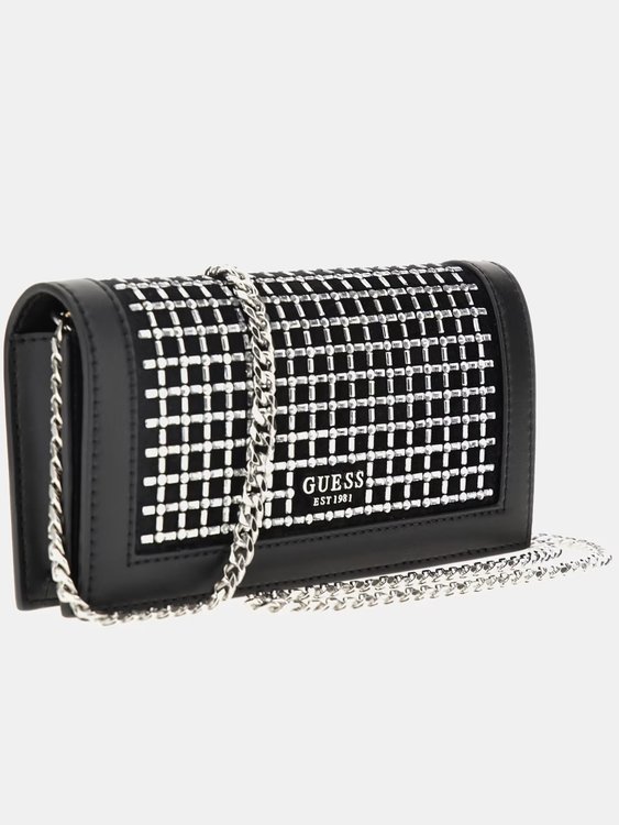 Módní Gilded psaníčko, Černá barva, 2023