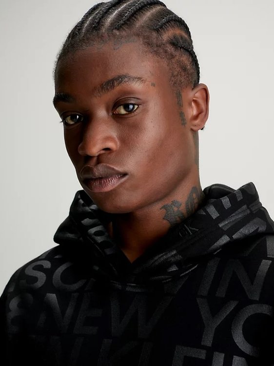 Módní Logo mikina, Černá barva, 2024