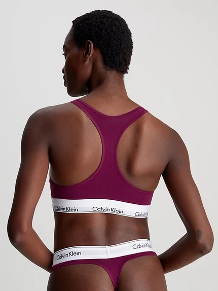 Módní Modern Cotton podprsenka, Fialová, Vínová barva, 2024