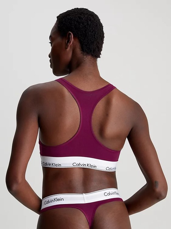 Módní Modern Cotton podprsenka, Fialová, Vínová barva, 2024