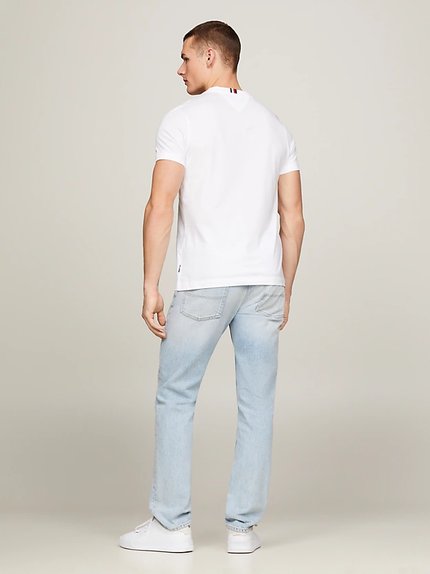 Módní Global Stripe triko, Bílá barva, 2024