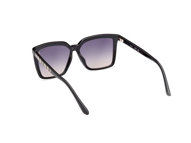 Módní Sluneční brýle, Černá barva, 2024