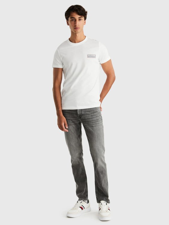 Printed Badge triko – Tommy Hilfiger, Bílá barva Muži