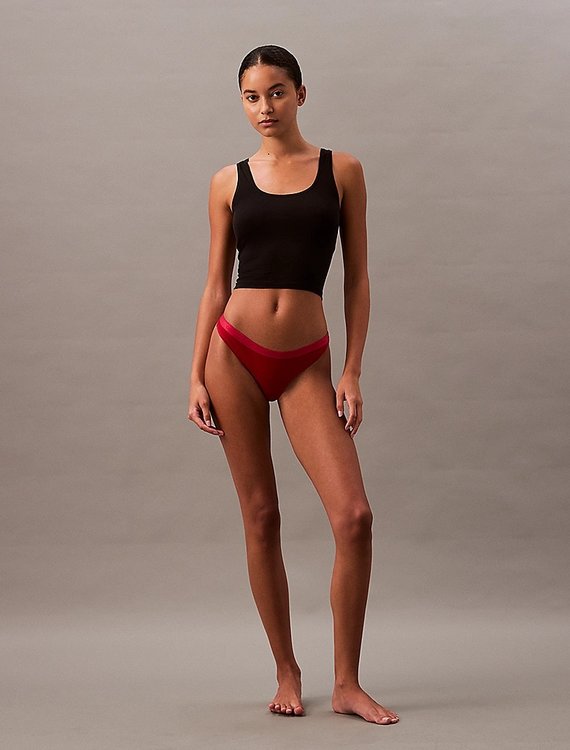 Modern Logo Holiday tanga 5ks – Calvin Klein Underwear, Černá, Červená, Oranžová, Šedá, Vínová barva Ženy