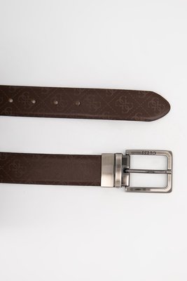 Guess – Reversible pásek, Hnědá barva