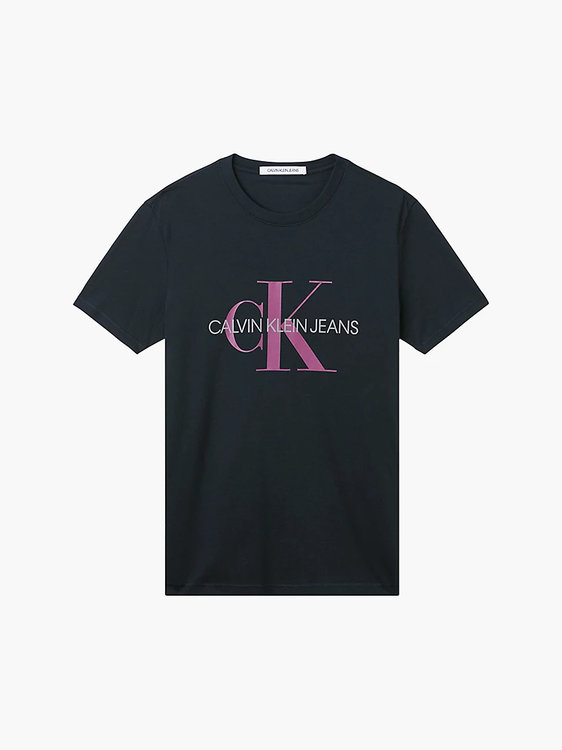 Calvin Klein Jeans – Monogram triko, Černá barva 1