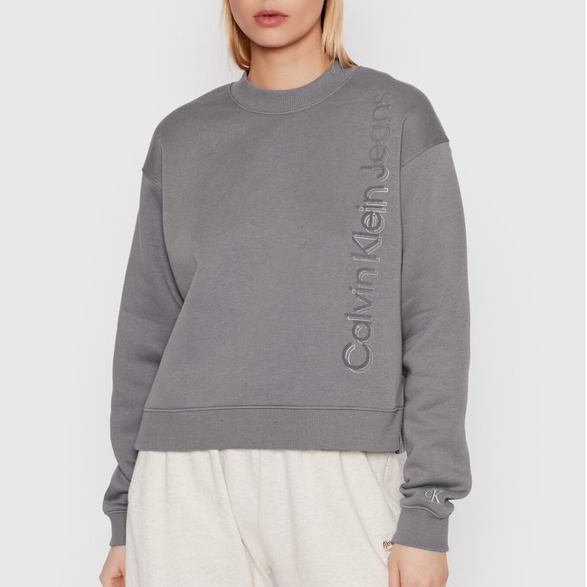 Módní Institutional mikina, Šedá barva, 2022