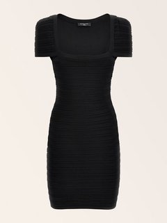 Luxusní Sirena šaty, Černá barva, XS, S, M, L