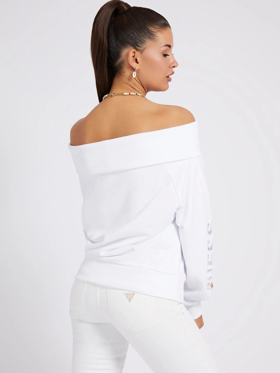 Marinda mikina – Guess, Bílá barva Ženy