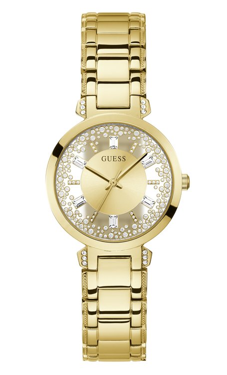 Guess – Crystal Clear hodinky, Zlatá barva