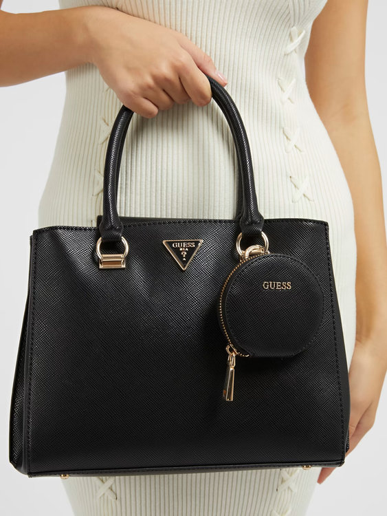 Luxusní Alexie kabelka, Černá barva, T/U