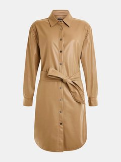 Luxusní Eudokia šaty, Hnědá barva, XS, S