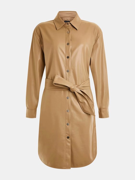 Luxusní Eudokia šaty, Hnědá barva, XS, S