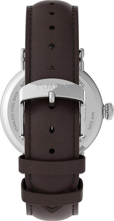 STANDARD hodinky – TIMEX, Hnědá, Stříbrná barva Muži
