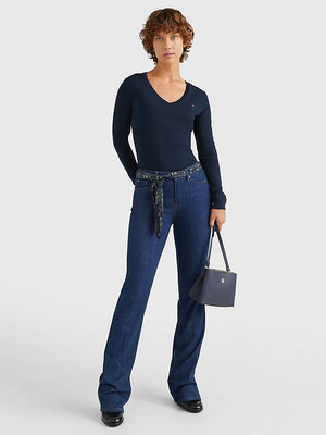 Heritage V-Neck svetr – Tommy Hilfiger, Navy barva Ženy