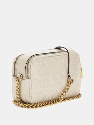 Aveta crossbody – GUESS, Krémová barva Ženy