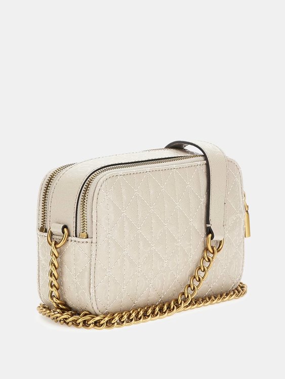 Aveta crossbody – GUESS, Krémová barva Ženy