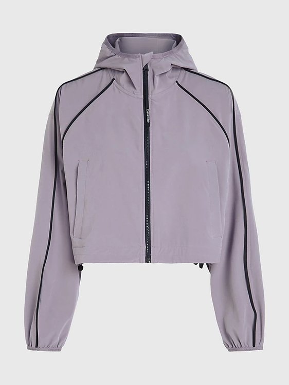 Cropped větrovka Fialová barva Ženy