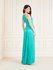 Módní Mina Long šaty, Zelená barva, 2024