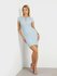 Selene Lace-Up šaty – GUESS, Modrá barva Ženy