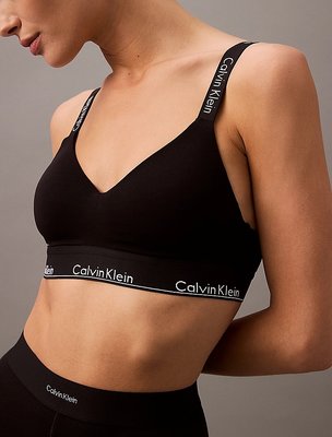 Calvin Klein Underwear – Modern Cotton podprsenka Bralette, Černá barva