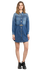 Denimové šaty Modrá barva Ženy