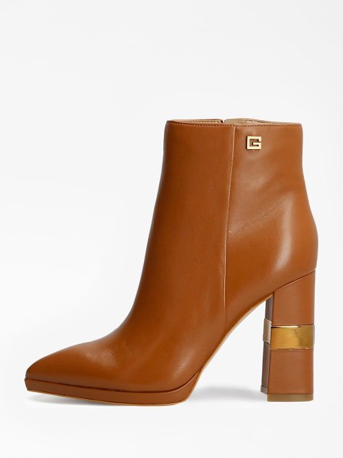 FL7EDILEA10-COGNA KRÁTKÉ KOZAČKY – Guess Ženy