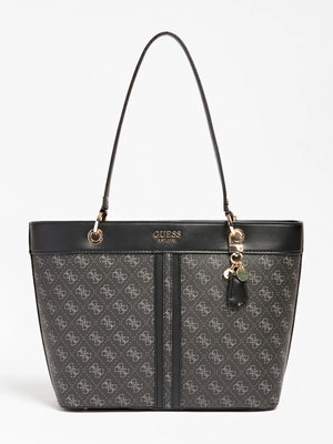 Módní Noelle kabelka, Černá, Šedá barva, 2022