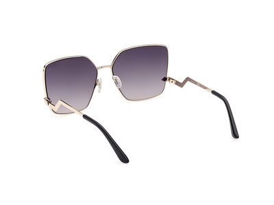 Metal sluneční brýle – Guess, Černá, Zlatá barva Ženy