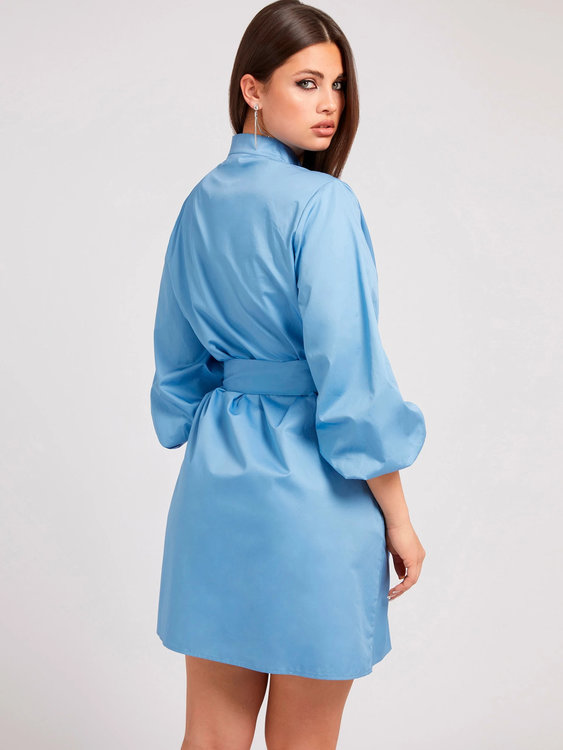 Antoinette šaty Modrá barva Ženy