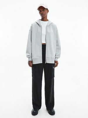 Badge mikina – Calvin Klein Jeans, Šedá barva Ženy