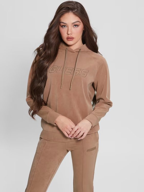 GUESS – Euphemia mikina, Hnědá barva