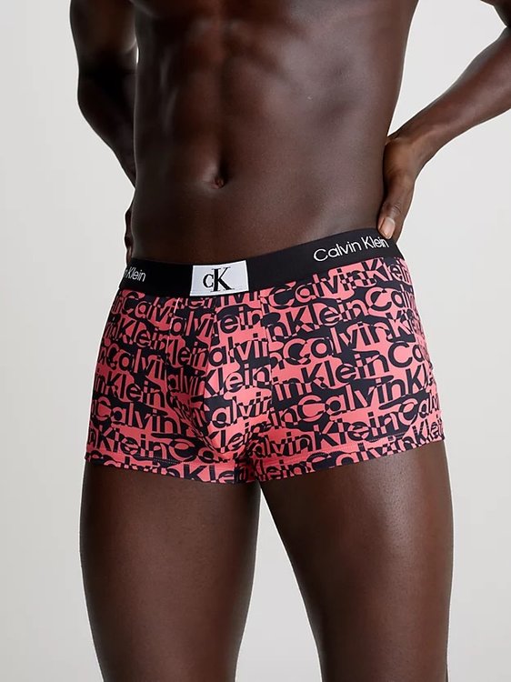 CK 96 Micro boxery – Calvin Klein Underwear, Černá, Červená barva Muži