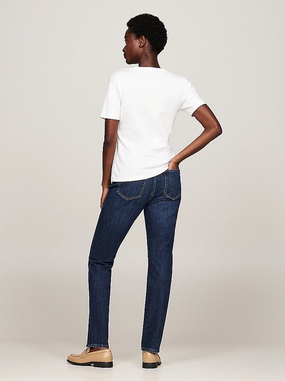 Luxusní Slim Cody V triko, Bílá barva, S, M, L