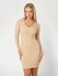 GUESS – Isabella šaty, Béžová barva