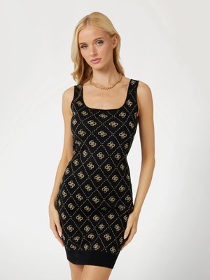 GUESS – W4BK98Z3JD2-FJ5Y ŠATY N/S, Černá barva